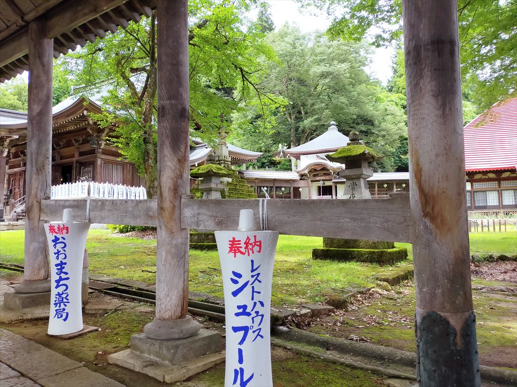 浦佐毘沙門堂 境内 回廊